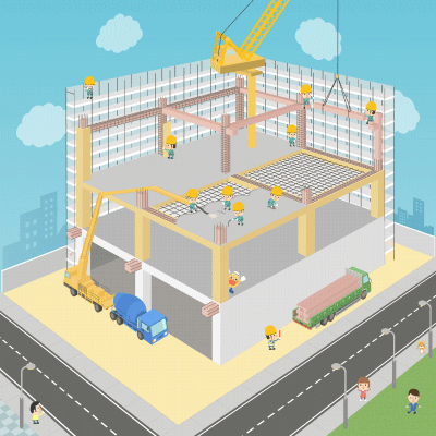 建物ができるまで シーン2