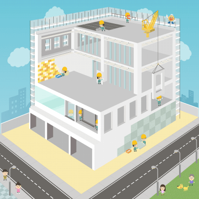 建物ができるまで シーン3